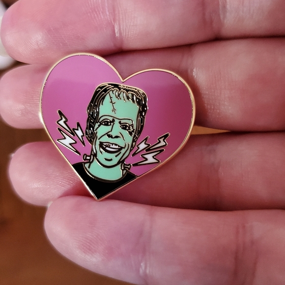2/$20. Frankenstein Horror Enamel Pin. - Picture 2 of 2